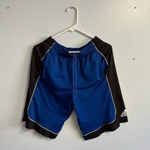 Adidas Blue/Black Athletic Shorts